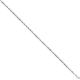 thumbnail image 3 of 14K Solid White Gold 3mm Quadruple Rope Chain Bracelet, 3 of 5