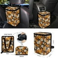 thumbnail image 6 of KUIFORTI Car Interior Cover 12 Pcs Car Seat Covers for SUV, Truck, Sedan, Easy to Install Steering Wheel Cover, Rearview Mirror Cover, Seatbelt Cushion, Trash Bag, Flower Car Accessories for Women, 6 of 7