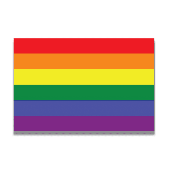 Magnet Me Up Gay Pride LGTBQ Rainbow Flag Vinyl Magnet Decal, 4x6 Inches
