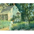 thumbnail image 2 of Unknown 18x15 White Modern Wood Framed Museum Art Print Titled - Picking Flowers, 2 of 4