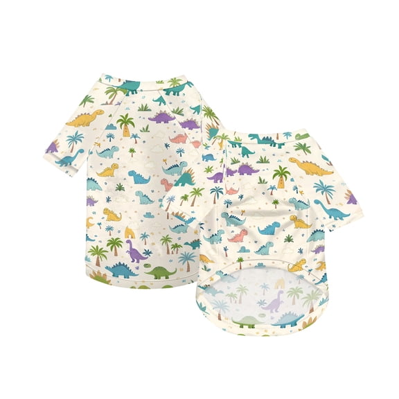 Dog Shirt Pet Puppy Sweatshirt Lightweight Cartoon Print Pet Apparel Breathable Short Sleeve Dog T-Shirt for Walking Indoor Outdoor Use Yellow Xxxxxl 1 Pack