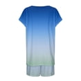 thumbnail image 6 of ibiyuan Women Summer Outfits Stylish Women's Shorts Suit Set For Everyday Wear Comfortable Summer Fashion Versatile Sporty Outfit With Drawstring Design, 6 of 6