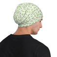 thumbnail image 5 of Xecao Bamboo 1 Print Beanie Knitted Hat for Men Women, Winter Fashion Knit Cuffed Caps Unisex, 5 of 7