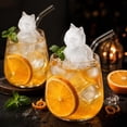 thumbnail image 3 of Molde de bandeja para cubitos de hielo para gatos, 2 unidades, bandejas de cubitos de hielo en forma de gato en 3D, bonitos moldes para cubitos de hielo para whisky, bourbon, bandejas de cubitos de, 3 of 4