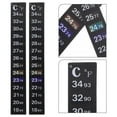 thumbnail image 2 of 2pcs Aquarium Thermometer Sticker Fish Tank Stick on Thermometer Strip Sticker, 2 of 8