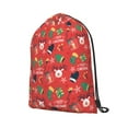 thumbnail image 2 of XMXT Unisex Drawstring Backpack for Women Men, Christmas Cartoon Deer Stocking Waterproof Gym Bag String Bags for Shopping Sport Travel, s, 2 of 8