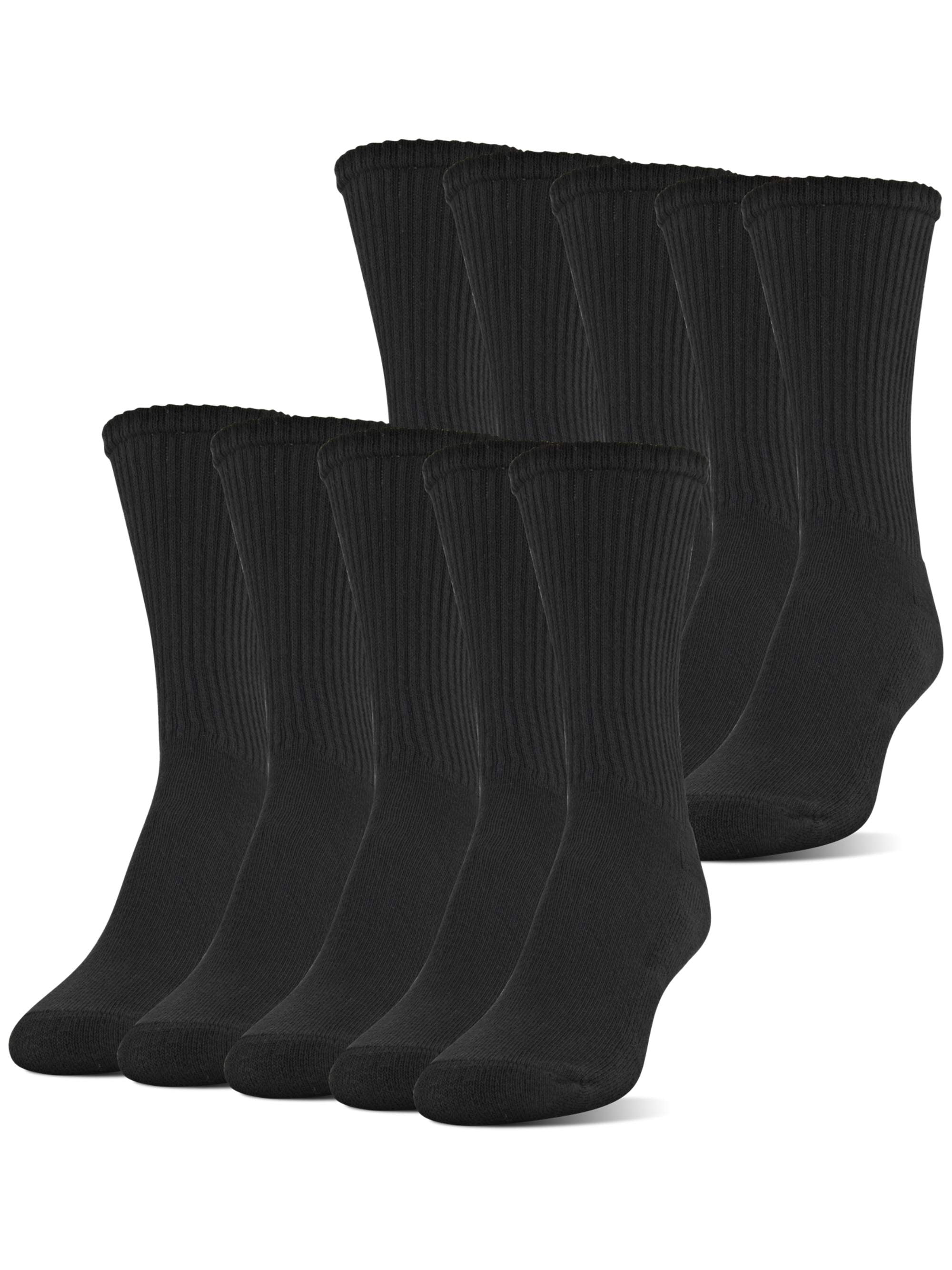 Athletic Works Women's and Women's Plus Crew Sock, 10 Pack