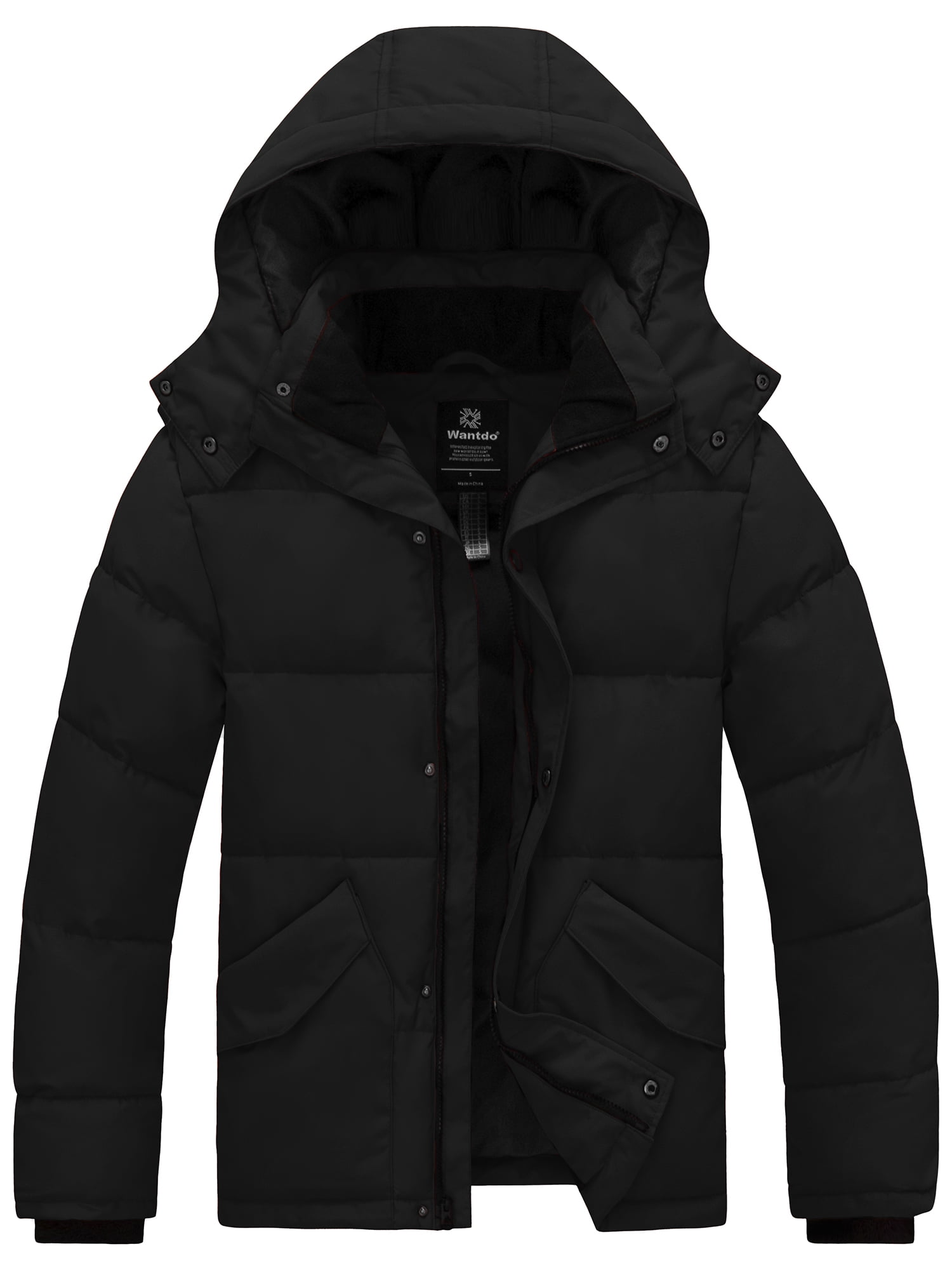 Wantdo Men's Puffer Coats Recycled Winter Parka Coats Winter Puffer