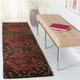 thumbnail image 3 of SAFAVIEH Wyndham Kirsteen Floral Area Rug, Charcoal/Red, 4' x 6', 3 of 9