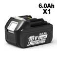 thumbnail image 1 of BL1860 6AH For Makita 18V Battery Power Tools Li-ion Replacement LXT BL1850 BL1840 for 18 V Screwdriver with BMS  18V, 1 of 6