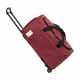 thumbnail image 5 of Bolsa de lona con ruedas, de tela Oxford, de gran capacidad, para hombres y mujeres, con de tracción, impermeable, para viajes y almacenamiento. Rojo, 5 of 8