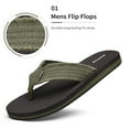 thumbnail image 2 of NORTIV 8 Men's Thong Flip Flops Sandals Comfortable Light Weight Beach Sandal, 2 of 7