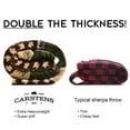 thumbnail image 3 of Carstens, Inc. Ultra Premium Super Soft Plush Sherpa Fleece Oversized Throw Blanket 54" x 68", Tree Plaid, 3 of 7
