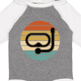 thumbnail image 4 of Inktastic Scuba Diver Retro Sunset Diving Boys or Girls Long Sleeve Baby Bodysuit, 4 of 5