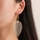 thumbnail image 2 of Pendientes exquisitos para mujer, pendientes retro populares, pendientes largos de hoja hueca a la moda, 2 of 4