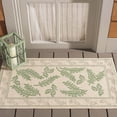 thumbnail image 2 of Safavieh Courtyard Euler Floral Indoor/Outdoor Area Rug, Natural/Olive, 2' x 3'7", 2 of 11