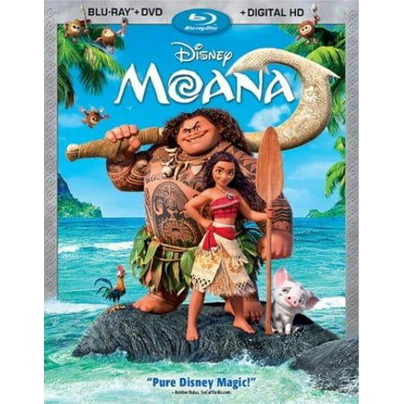 Moana (Blu-ray + DVD + Digital HD) (Best Animated Blu Ray)