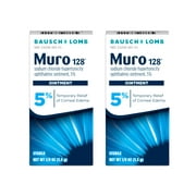 2 Pack - +Bausch & Lomb Muro 128 Ophthalmic Ointment 5% 3.5g Each