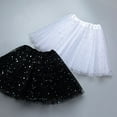 thumbnail image 4 of Girls Sparkling Star Tulle Skirt Ballet Dance Skorts 3 Layered Tulle Sequin Star Role-Playing Birthday Princess Party Girls, 4 of 9