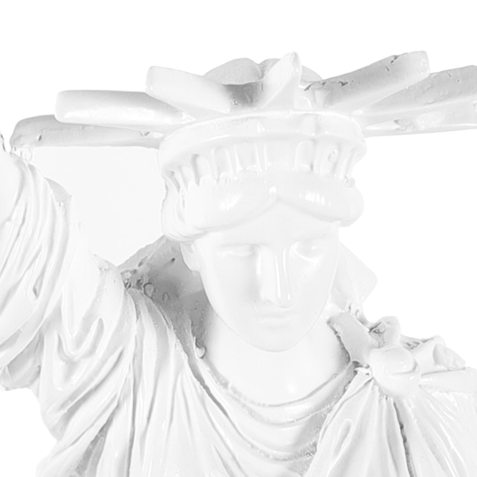 LOLIPPYY Statue of Resin Ornament White Desktop Decoration Resin Craft Table Adornment for Home Office