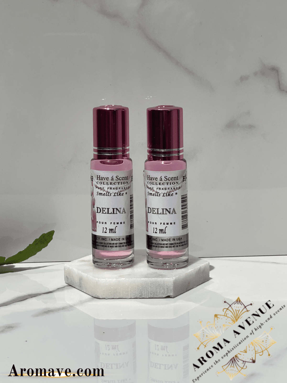 Delina Women Travel Size Rollerball Perfume Pack of 2