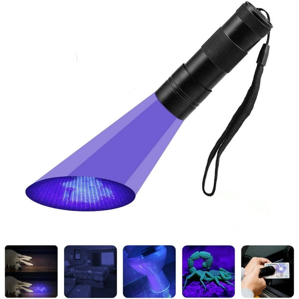 Black Light UV Flashlight, 12 LED UV lights Ultraviolet Blacklight