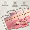 thumbnail image 6 of Elephant Stock Torrevieja Pink Lake Wall Art - Horizontal Multi Panel Canvas - Living Room Wall Decor - Nature Multi Panel - Pink And Beige Decor - 84" x 54", 6 of 8