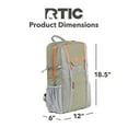 thumbnail image 4 of RTIC 24 Can Chillout Backpack Cooler, 2-in-1 Insulated with Extra Pockets, Olive/Burnt Orange, 4 of 5