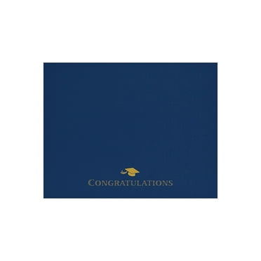Great Papers! Certificate Cover, 12" x 9.75", Graduation, Navy, 5 count