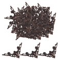 thumbnail image 2 of GUOOL 100 Pcs Supports d'Angle Style Antique Appliques Ornements Triangle Fleur bronze Rouge, 2 of 9