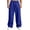 Royal Blue, variant on FGVCTG Men's Wide Leg Sweatpants, Solid Color Drawstring Baggy Joggers with Side Pockets, Open Bottom Casual Sweat Pants for Daily Loungewear Black M