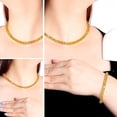 thumbnail image 4 of Divine_creation 2Ct Round Cut Yellow Citrine 3-Prong Womens Tennis Necklace 14K Yellow Gold Plated 925 Sterling Silver, 4 of 4