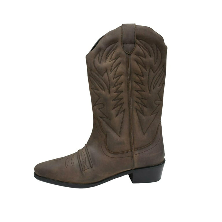 Woodland Mens High Clive Western Cowboy Boots 