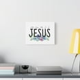 thumbnail image 5 of Scripture Canvas All My Hope Is In Jesus Jeremiah 29:11 Blue Flowers Christian Wall Art Bible Verse Print Ready to Hang, 5 of 12