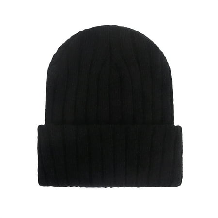 

aturustex Baby Girls Boys Knitted Hat Soft Warm Elastic Solid Casual Daily Winter Cap