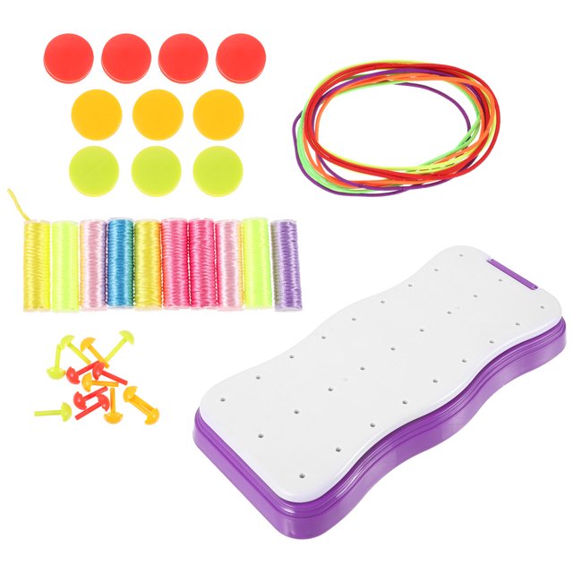 unbranded 1Jgo Kit De Manualidades Para Tejer Pulseras Con Herramienta De Fácil Multicolor