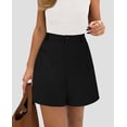 thumbnail image 5 of Shorts PRETTYGARDEN 2025 Verano Tiro Alto Pierna Ancha Negro S, 5 of 5