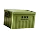 thumbnail image 1 of Caja de almacenamiento con tapa, caja utilitaria y asas, contenedor grande multifuncional para Verde, 1 of 9