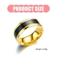 thumbnail image 6 of RUISINERY Intelligent Temperature Sensitive Stainless Steel Rings for Couples and Health Lovers Waterproof Jewelry Wedding, 6 of 7