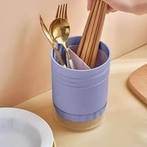 Byujiro Utensil Holder Organizer, Countertop Cutlery Storage Container for Forks Spoons Knives, Kitchen Counter Drawer Declutter