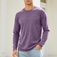 thumbnail image 3 of cfhntfmh Men's Oversized T-Shirts Vintage Washed Casual Pocket Tee Long Sleeve Crewneck Spring Tops Big and Tall, 3 of 8