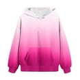 thumbnail image 5 of Cute Hoodies for Teen Girls Trendy Preppy Hooded Sweatshirts Oversized Long Sleeve Pullover Sweatshirt Girls Gradient Clothes, 5 of 7