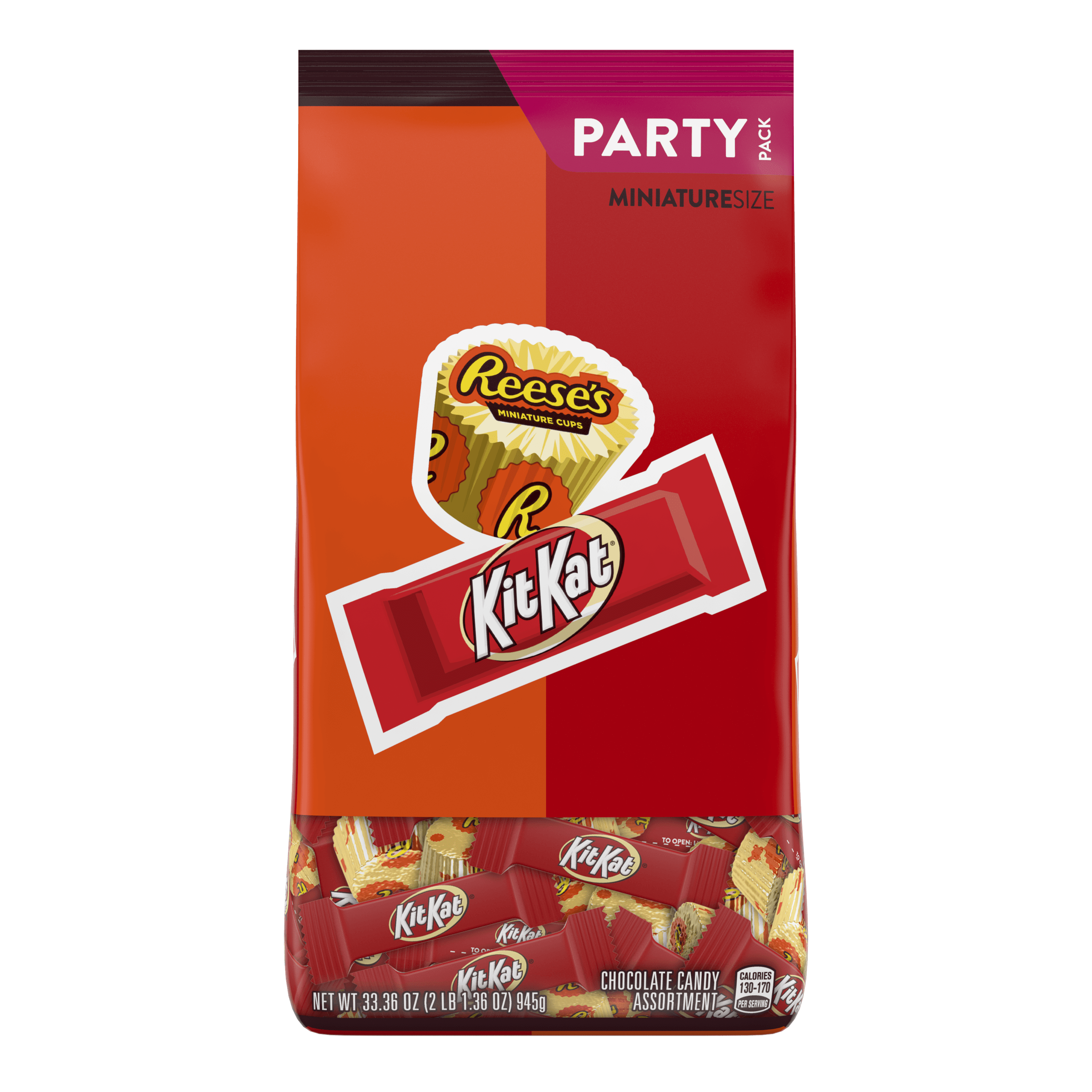 Reese's & Kit Kat, Chocolate Miniatures Assortment Candy, 33.36 Oz