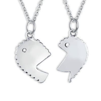 BFF Split Heart Break Apart Puzzle Gift 