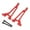 Red, variant on Rear Upper Arm RC Swing Arm Suspension Arms Sturdy Aluminum Construction for 1/14 Scale RC Car 14211