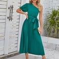 thumbnail image 1 of Vestidos de playa para mujer con cordones cuello de un hombro vestidos de fiesta para cóctel boda FLhrweasw Para estrenar, 1 of 7