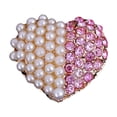 thumbnail image 4 of BEADCEST Car Perfume Solid Heart Shape Pink Rhinestone Air Freshener 2Set for Car, 4 of 7