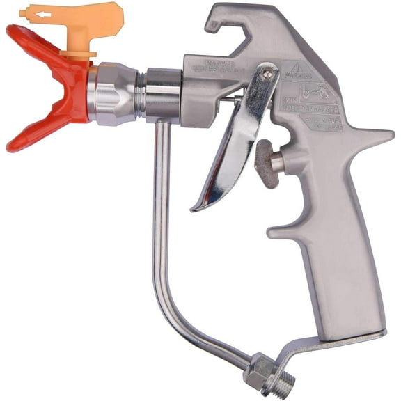 243283 Airless Spray Gun 5000 PSI Silver Airless Paint Spray Gun with Base and 517 Tip Spayer