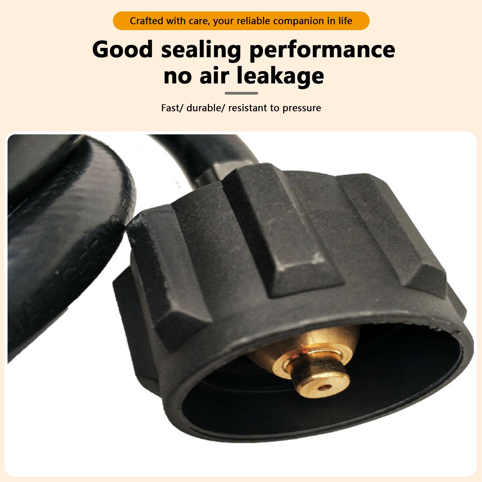 Arcticwind 12 Feet Propane Hose w/ Gauge,Propane Adapter Hose,Pressure Propane Regulator Converts POL 100 lb LP Tank to QCC1,Pressure Propane Gas Hose and Adapter for Gas Grill,Stove,etc