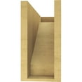 thumbnail image 4 of 6"W x 18"D x 12"H Classic Burlington Rough Cedar Woodgrain TimberThane Corbel, Primed Tan, 4 of 6